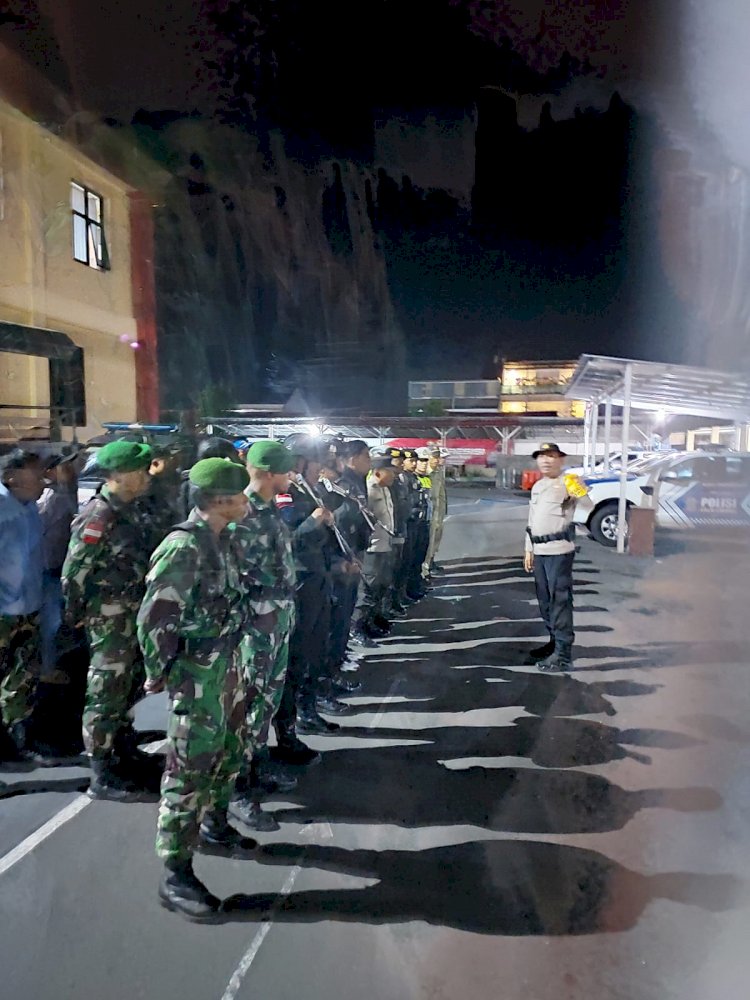 Konsisten Polres Manggarai Gelar Patroli Gabungan, Jaga Kondusifitas Kamtibmas di Malam Minggu