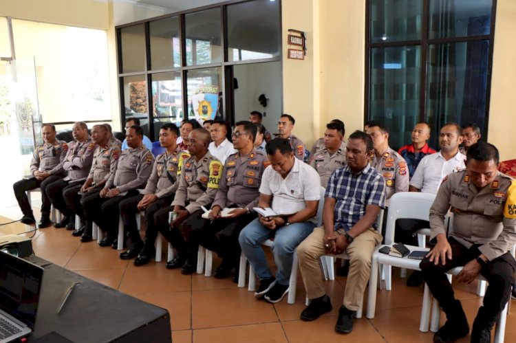 Supervisi dan Asistensi Bidang Hukum Polda NTT di Polres Manggarai