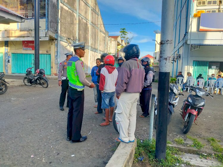 Sat. Lantas gelar Patroli KRYD dan Himbauan Kamseltibcar Lantas di Seputaran Kota Ruteng