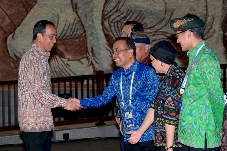 Presiden Jokowi Jamu Santap Malam Para Pemimpin dan Delegasi KTT WWF Ke-10 di GWK