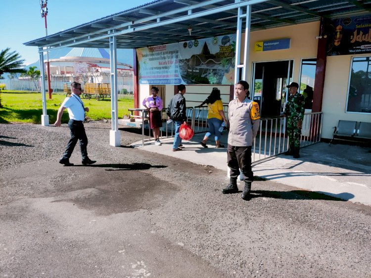 Pengamanan Bandara Frans Sales Lega Berlangsung Lancar dan Aman