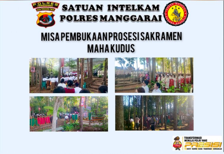 Misa Pembukaan Prosesi Sakramen Maha Kudus Tahun 2024 di Paroki Ekaristi Kudus Ka Redong