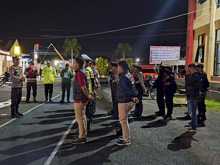 Jamin Kondusifitas Kamtibmas, Polres Manggarai Gelar Patroli Malam