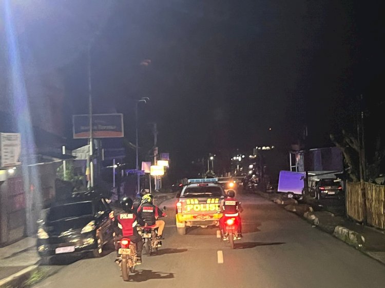 Jamin Kondusifitas Kamtibmas, Polres Manggarai Gelar Patroli Malam