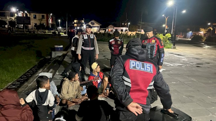 Jamin Kondusifitas Kamtibmas, Polres Manggarai Gelar Patroli Malam