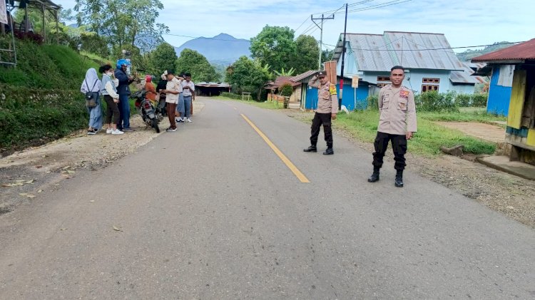 Kapolsek Cibal Pimpin Pengamanan dan Pendampingan Kegiatan Pendekatan Pelayanan Kepada Wajib Pajak