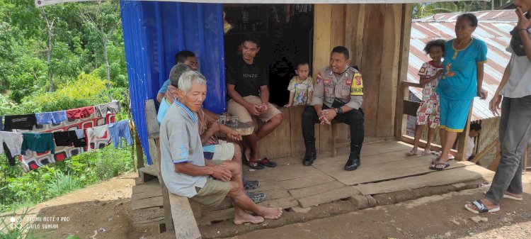 Sambang dan Patroli oleh Bripka Adrianus G. Suman di Desa Poco, Kecamatan Wae Ri'i, Kabupaten Manggarai