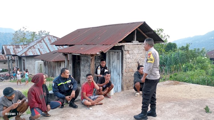 Cegah TPPO dan Gangguan Kamtibmas, Bhabinkamtibmas Kec. Lelak Lakukan Patroli Dialogis dan Sambang Warga Binaan