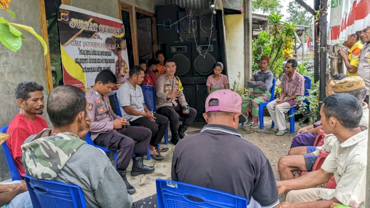 Kapolsek Reo Polres Manggarai, Gelar Kegiatan Jumat Curhat Bersama Warga Wae Selung