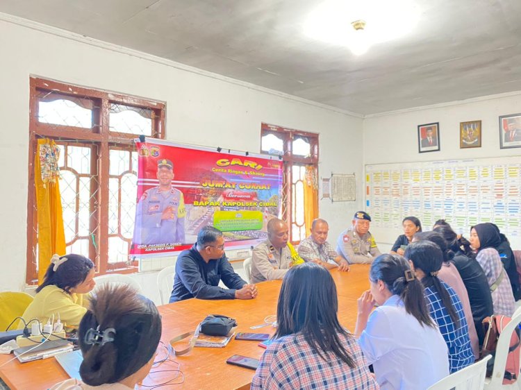 Jumat Curhat Polsek Cibal di Kantor PT. PNM Mekaar Unit Cibal