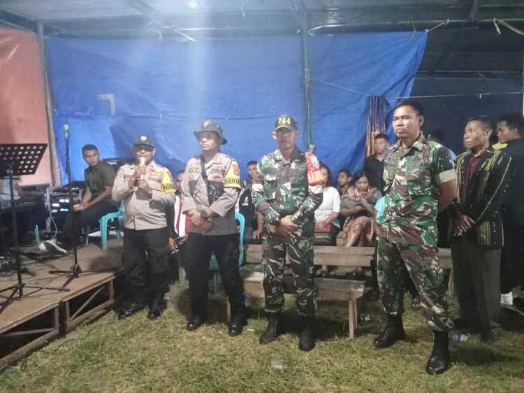 TNI-Polri Bersinergi Laksanakan Pengamanan Kegiatan Masyarakat di Wae Ri'i