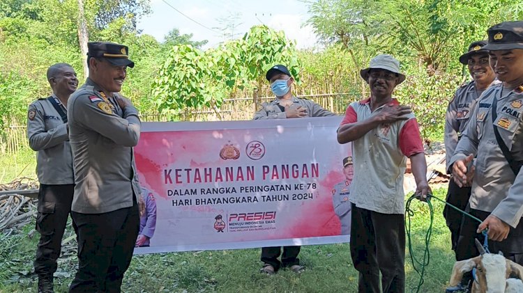 Sambut Hari Bhayangkara ke-78, Bagian SDM Polres Manggarai Gelar Kegiatan Ketahanan Pangan