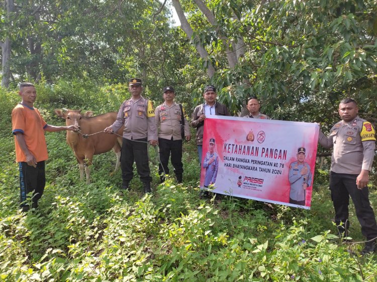 Sambut Hari Bhayangkara ke-78, Bagian SDM Polres Manggarai Gelar Kegiatan Ketahanan Pangan