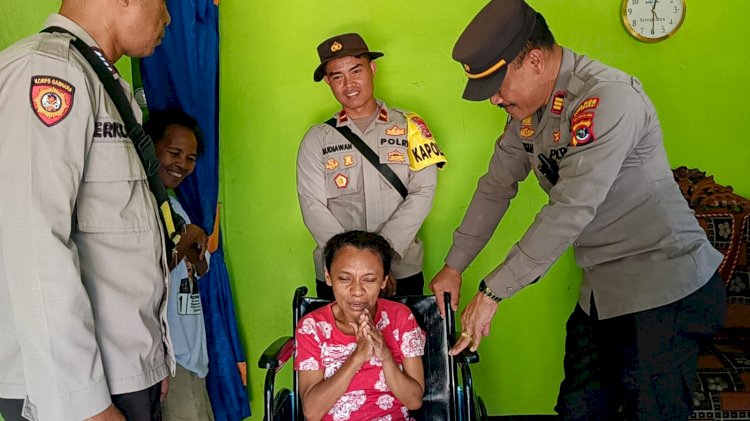 Indahnya Berbagi, Jelang Hari Bhayangkara ke-78 Tahun 2024: Bag. SDM Polres Manggarai Gelar Pembagian Bantuan Sosial