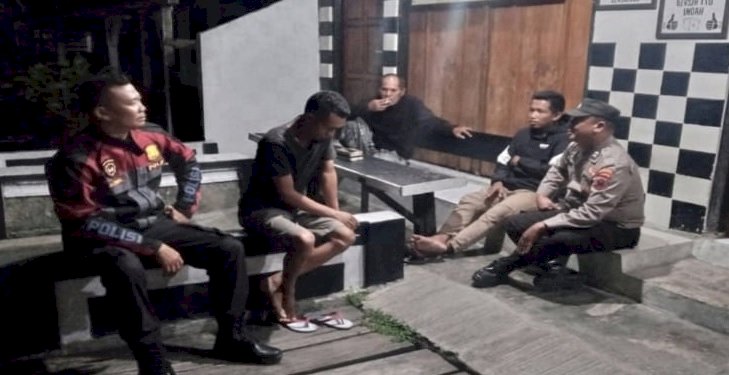 Ciptakan Situasi Kamtibmas Kondusif, Polsek Reo Laksanakan Patroli Malam