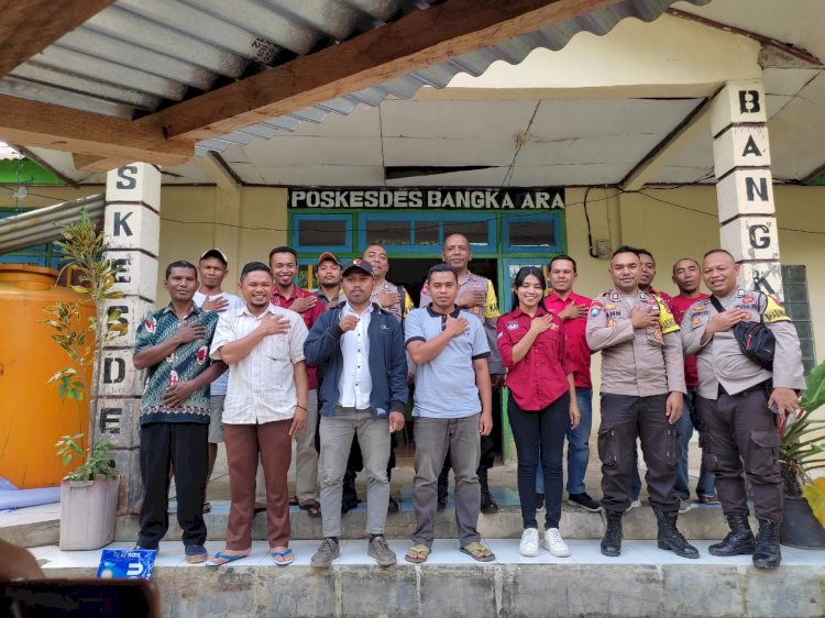 Jumat Curhat Polsek Cibal di Puskesdes Desa Bangka Ara Kecamatan Cibal Barat