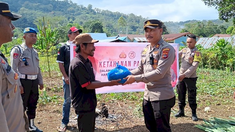 Ketahanan Pangan dalam Rangka Hari Bhayangkara ke-78 Tahun 2024 di Lingkungan Polres Manggarai