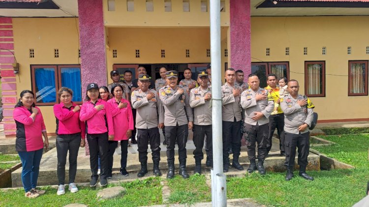 Kabag SDM Polres Manggarai sampaikan arahan penting kepada Personel Polsek Cibal dan Bhayangkari Ranting Cibal