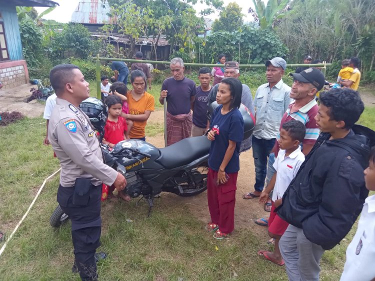 Patroli Dialogis Bhabinkamtibmas di Desa Benteng Kuwu: Upaya Menjaga Kamtibmas dan Antisipasi TPPO