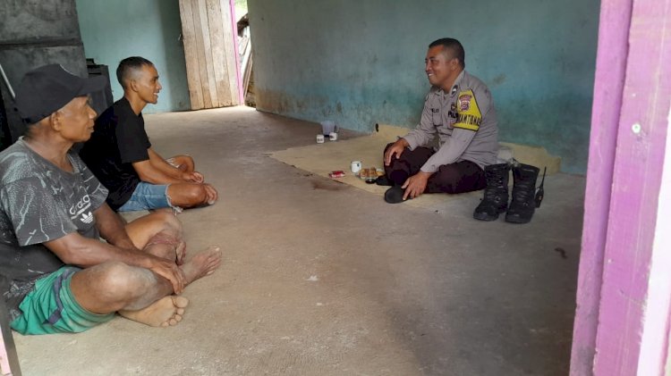 Patroli dan Sambang Bhabinkamtibmas Kecamatan Rahong Utara