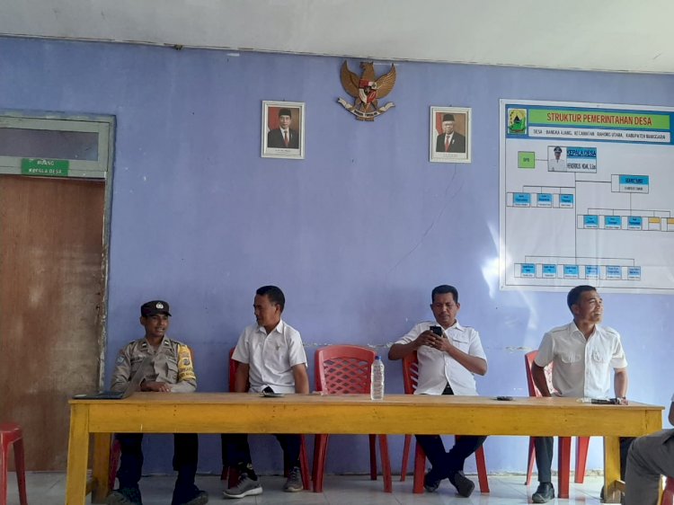 Aipda Ridwan N. Lubalu Bhabinkamtibmas Kec. Rahong Utara Laksanakan Giat Sambang