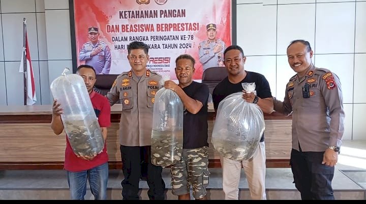 Menjelang Hari Bhayangkara ke-78, Polres Manggarai Gelar Program Ketahanan Pangan