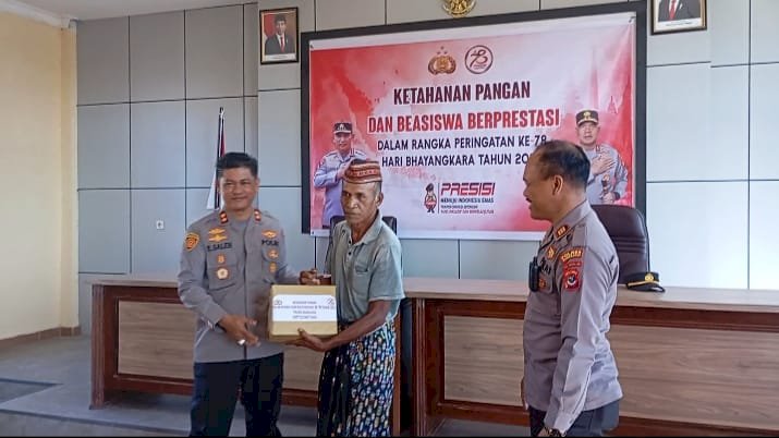 Menjelang Hari Bhayangkara ke-78, Polres Manggarai Gelar Program Ketahanan Pangan