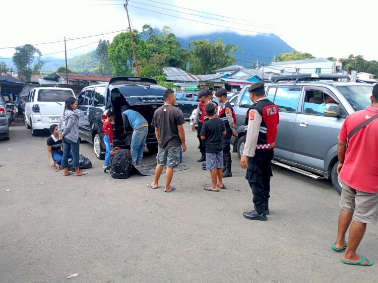 Patroli Dialogis Sat. Samapta Polres Manggarai, Jaga Situasi Kamtibmas Kondusif