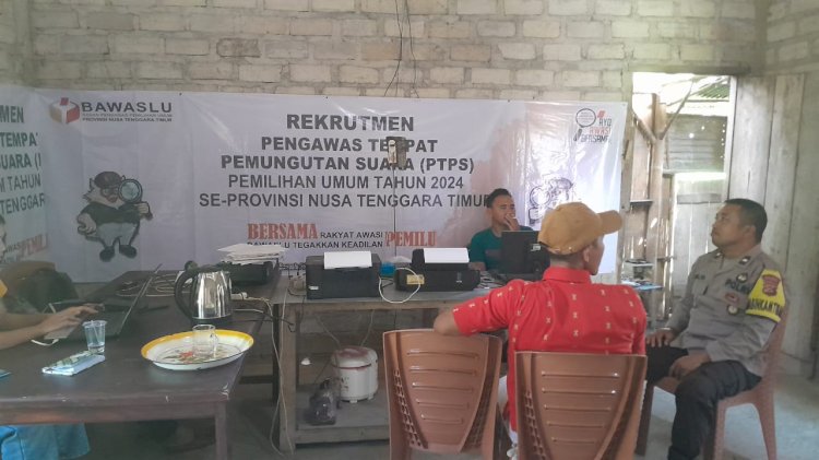 Aipda Kornelius Jemarus Lakukan Kordinasi Kamtibmas di Panwascam Rahong Utara