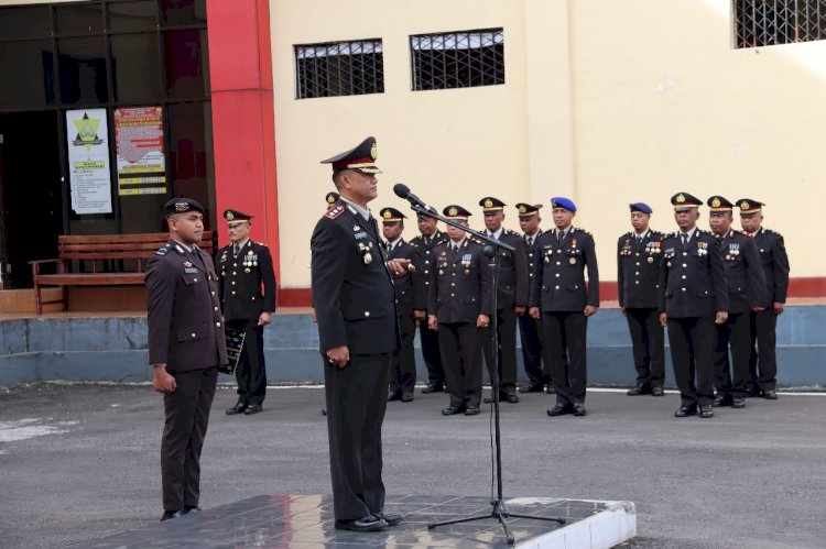 Kapolres Manggarai pimpin Upacara Hari Bhayangkara ke-78 Tahun 2024 Tingkat Polres Manggarai