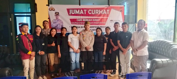 Jumat Curhat Polres Manggarai Bersama Tokoh Pemuda di Kecamatan Langke Rembong