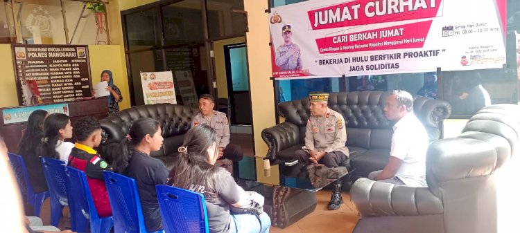 Jumat Curhat Polres Manggarai Bersama Tokoh Pemuda di Kecamatan Langke Rembong