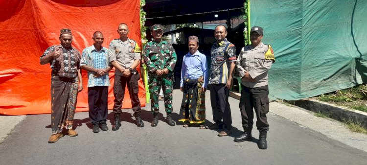 Bhabinkamtibmas dan Babinsa Kel. Rowang Bersinergi Laksanakan Pengamanan Kegiatan Masyarakat