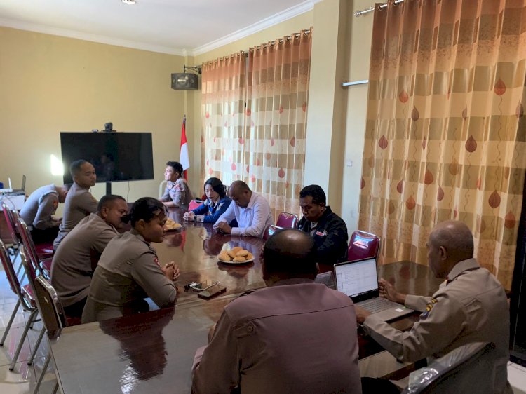 Polres Manggarai Gelar Rapat Evaluasi Program Beyond Trust dan DORS