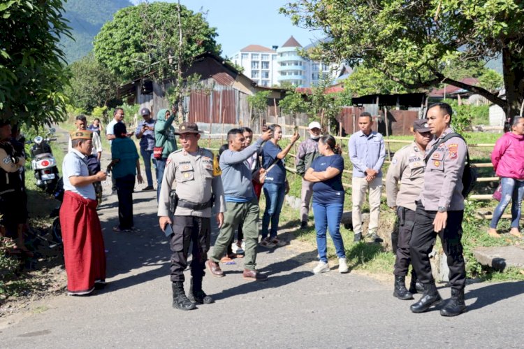 Antisipasi Gangguan Kamtibmas, Polres Manggarai Laksanakan Pengamanan Konstatering Tanah