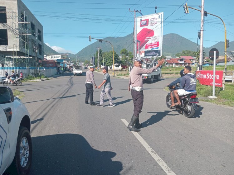 Patroli KRYD Sat. Lantas Polres Manggarai Tingkatkan Kamseltibcar Lantas