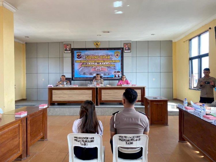 Bag. SDM Polres Manggarai gelar Sidang BP4R bagi Personel Polres Manggarai