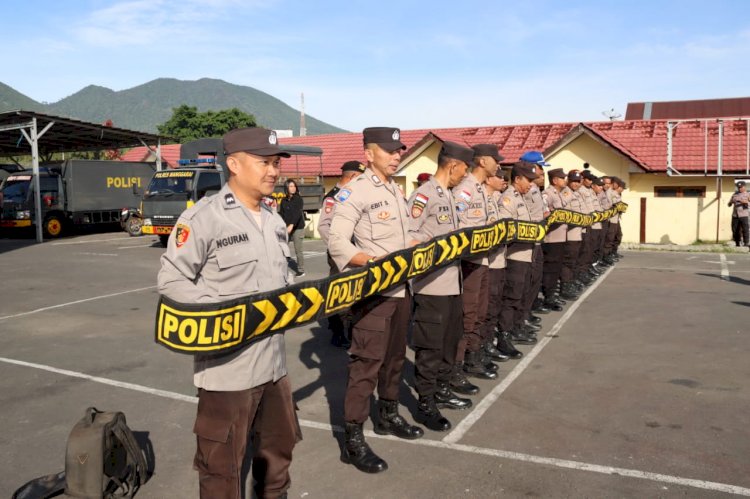 Asah Keterampilan, Polres Manggarai Laksanakan Latihan Dalmas dan Sispamkota Menghadapi Pilkada Serentak 2024