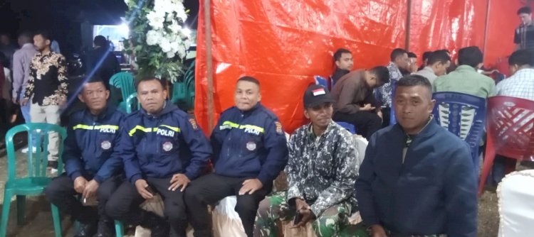 Pengamanan Pesta Pernikahan oleh Bhabinkamtibmas Kecamatan Ruteng