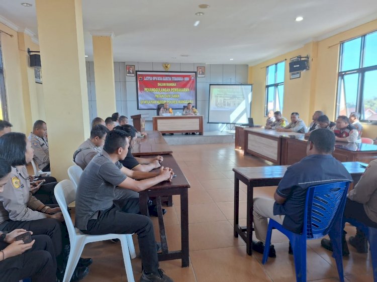 Polres Manggarai Gelar Latihan Pra Operasi Bina Karuna 2024 untuk Penanggulangan Kebakaran Hutan dan Lahan