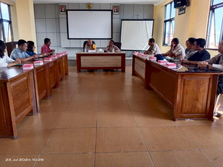 Waka Polres Manggarai pimpin Rapat Pembentukan Panitia KBPP Polri Tingkat Polres Manggarai