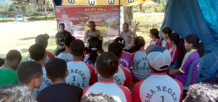 Polsek Cibal Gelar Jumat Curhat Bersama Siswa/Siswi SMAN 1 Cibal