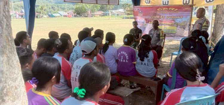 Polsek Cibal Gelar Jumat Curhat Bersama Siswa/Siswi SMAN 1 Cibal