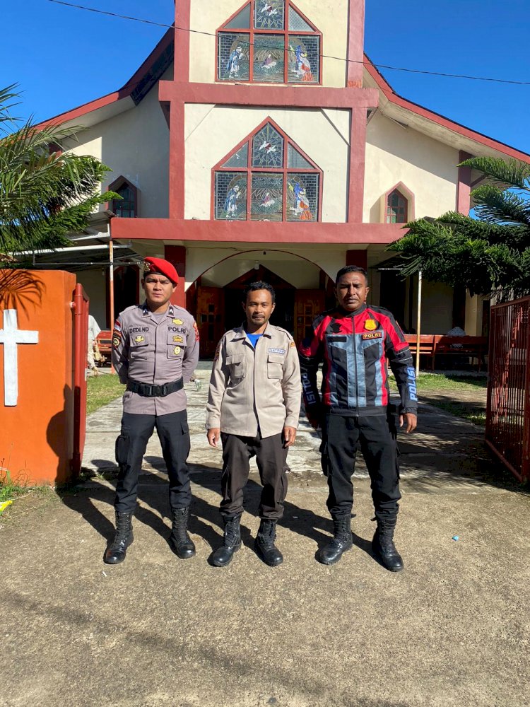 Polres Manggarai Gelar Personil Pengamanan Ibadah Minggu