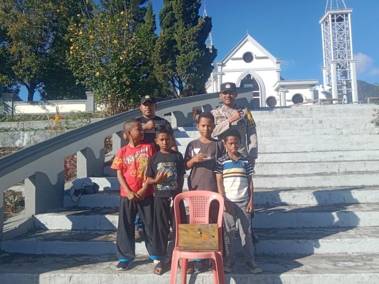 Polres Manggarai Gelar Personil Pengamanan Ibadah Minggu