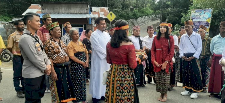 Kapolsek Reo Pimpin Pengamanan Syukuran Pesta Perak Pastor Paroki St. Maria Ratu Rosari Reo