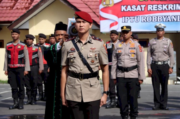 Kapolres Manggarai Lantik Kasat Reskrim Polres Manggarai yang Baru