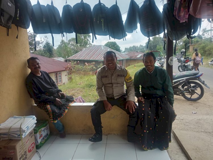 Bhabinkamtibmas Kecamatan Ruteng, BRIPKA Fransiskus X.N. Janggur, Laksanakan Patroli dan Sambang Warga Binaan.