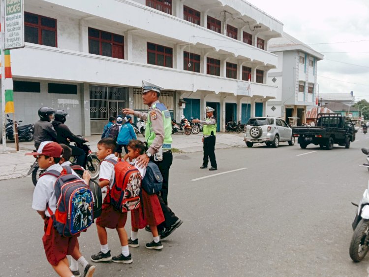 Sat Lantas Polres Manggarai Gelar Pamturlalin di Seputaran Kota Ruteng