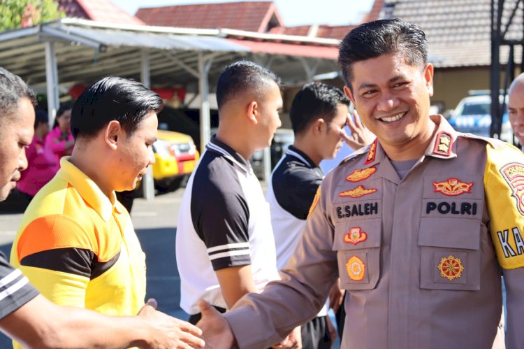 Jalin Soliditas : Polres Manggarai Rayakan Ulang Tahun Personel periode Juli 2024